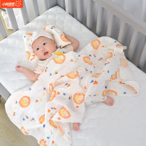 Cool Cotton Blanket for Baby Summer Lightweight Towel Cover Stroller Mini Blanket for Outing Cover Belly Air Conditioner Quilt