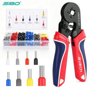 Ferrule Crimping Tool Kit HSC8 6-4A Electrical Ratchet Crimper Plier For Wire End Crimp Tube Terminals Electrical Circuit Repair
