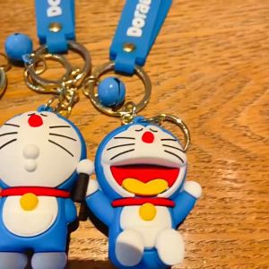 Gantungan Kunci 3D Karakter Doraemon lucu Keychain Karakter Lucu