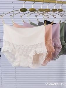 Quần Lót Nữ Cạp Cao Phối Ren Cạp Đúc Su Cao Cấp 6331