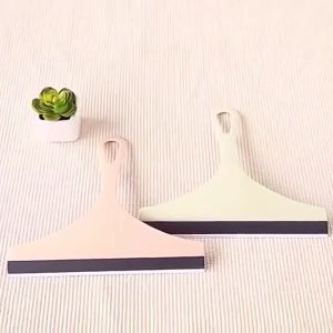 Squeegee Window Glass Wiper Scraper Household Cleaning Bathroom Mirror Cleaner With Silicone Blade Holder Hook Car Glass Shower Condominium