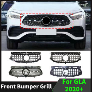 Center Mesh Facelift Hood Grill Front Bumper Grille Racing Grill Body Kit For Mercedes Benz GLA X156 H247 2020