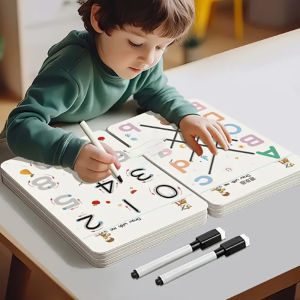 Reusable Magic Tracing Workbook for Kids Drawing and Control Training Thick Lines Educational Diary Notebook Various Colors Paper Material Winter Educational Toys and Games Christmas Gift