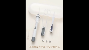 ไม้แคะหู ซิลิโคนนุ่ม พร้อมไฟ Led ทําความสะอาดหู สําหรับเด็กทารก