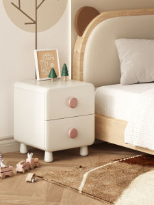 SAMEDREAM | Child-friendly Mini Painted Solid Wood Nightstand