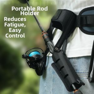 KINGDOM | Portable Lumbar Fishing Rod Holder Waist Bag Accessory