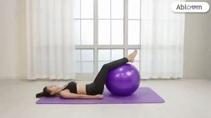 เเถมฟรีที่สูบลม ลูกบอลโยคะ 60ซม. (สีม่วง) แถมฟรี ที่สูบลม Yoga Ball 60 cm.