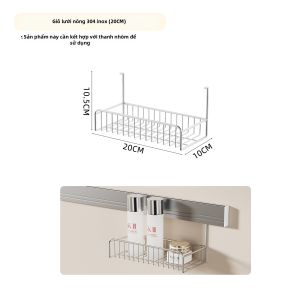 josogo | Giỏ Lưu Trữ Phòng Tắm Không Cần Khoan Inox DIY