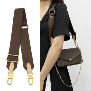 For LV Multi Pochette Accessoires Handbag Canvas shoulder Straps Replacement Bag Straps Women Bag Strap One Shoulder Crossbody adjustable Shoulder Strap transform accessories