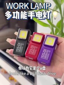 Đèn Pin Mini Sạc Lại Được 600LM Đèn Pin Bỏ Túi Từ Tính Mạnh Mẽ Có Kẹp Chống Nước Dùng Cho Cắm Trại Ngoài Trời Câu Cá Trường Hợp Khẩn Cấp