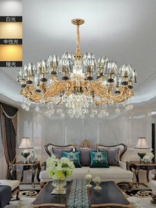 LAIDENG | Luxury Crystal Chandelier for Living Room Dining Room and Bedroom