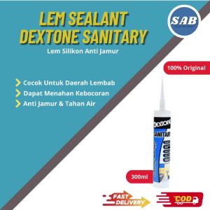 Silicone Sealant Dextone Sanitary 100% Sealant Anti Jamur Tahan Air