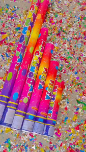Party Popper Confetti Pop Twist Style Konfeti Cannon Mercun Parti Jenis Pusing Anniversary Graduation Birthday Wedding彩炮