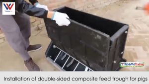 Viddavet heavy duty pig feeders pig feeder automatic plastic feeder for pig auto feeder for pig 50kg pig feeder