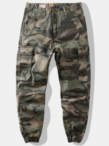 XIAXIANG | Quần Camo Phong Cách Retro Nhiều Túi