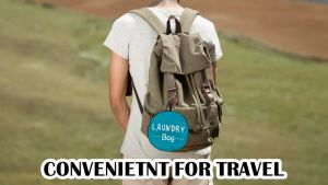 Travel Laundry Bag Dirty Clothes Bag for Traveling with Handles and Carabiner Collapsible Laundry Bag for Travel