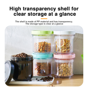 Air Tight Coffee Bean Jar Press To Vacuum Storage Jar Stackable Storage Snack Jar Cannister Space Saving Berkas Snek