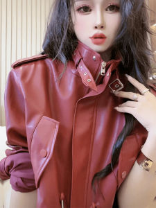 Áo Khoác Da Thời Trang Nữ Thu Đông 2025 Áo Khoác Ngoài Đa Năng Thời Trang Ngắn Thường Ngày Có Khóa Kéo Áo Khoác Da Xe Máy