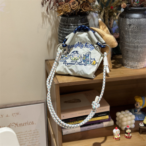 Mini Embroidered Ball Chain Crossbody Bag New Style Single Shoulder Small Package for Youth Casual Use