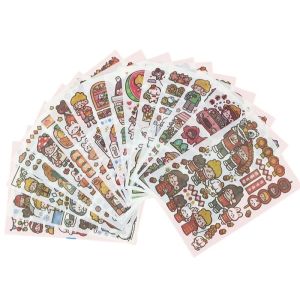 Mộc Môn 112 Miếng Dán Giấy Trang Trí Thường Ngày Giảng Vị Thể Thao Năm Mới Học Sinh Ghi Nhớ Nhật Ký Dán Giấy Dán Mô Hình