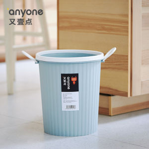 Large Size Simple Creative Nordic Kitchen Bathroom Trash Can Home Use Dormitory Office Use with Pressure Ring Trash Bin