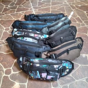 Paket Usaha Random 18 PCS Komplit Warna Tas Pinggang Selempang pria/wanita