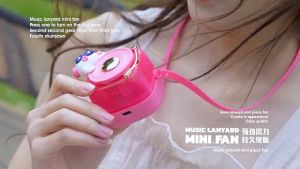 USB Fan, พัดลมแบบแขวนคอ, 3 ลมแรง, พัดลมน่ารัก, รูปร่างเล็ก