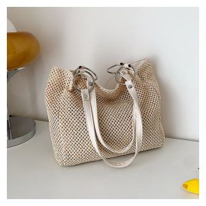 Tas Tote Anyam Ring TW232 Women Shoulder Bag Fashion Etnik Elegant