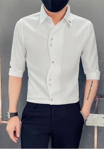 Áo sơ mi nam tay lửng chất mềm mjn lên foem cực đẹp - H92