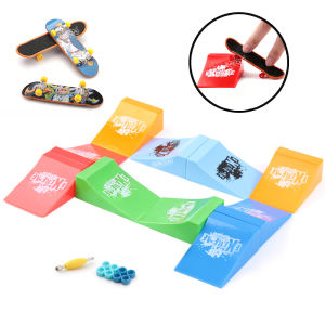 Finger Skateboard Platform Venue Set DIY Skateparks Combination Scene Finger Skateboard Props Novelty Sports Toys ﻿