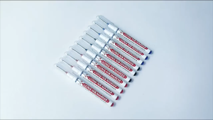 Paket Spidol 4pcs Random Spidol Tukang Penanda Long Nib Marker Kepala Panjang - Tahan Air dan Cepat Kering (Merah/Biru/Hijau/Hitam)