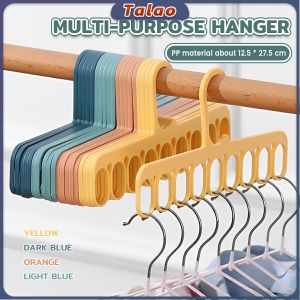 9 Hole Hanger Multi-functional Non-Slip Clothes Hangers Windproof Drying Rack for Socks Bras Hats Storage Hanger Hooks