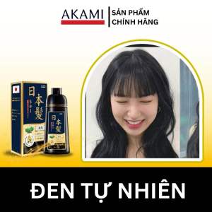Dầu Gội Nhuộm Phủ Bạc Akami Nhật Bản 500ml lên màu chuẩn salon Công Thức Thảo Dược