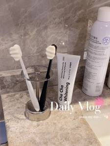 Stainless Steel Toothbrush Holder Vertical Multifunctional Storage Rack