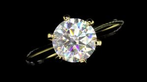 GRA Certified 1-5CT Moissanite Ring VVS1 Lab Diamonds Solitaire Ring for Women Engagement Promise Wedding Band Jewellery