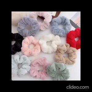 Gratis Ongkir - Aksesori Rambut Berkualitas: Ikat Rambut Scrunchie Korea & Kunciran Cepol Rambut Lingkar Besar