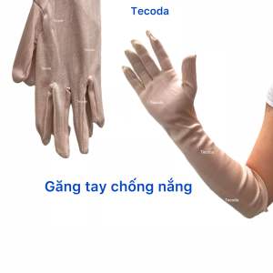 Găng tay nữ chống nắng liền bàn 5 tấc cotton co giãn mềm mát bao tay chống tia uv bít ngón