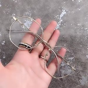 FG Kacamata Minus Ultra Ringan untuk Wanita dan Pria Bingkai Alloy Logam Kacamata Modern Korea Wanita -1.00 s/d -4.00 Kacamata Baca Minus Retro Anti Blue Light K29 62063