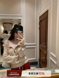 เสื้อฮู้ดคู่ DoggyQin ทรงหลวมสบาย ๆ สำหรับฤดูใบไม้ผลิและฤดูใบไม้ร่วง ดีไซน์เก๋ไก๋ ทรงหลวม สไตล์เกาหลี ปกติ