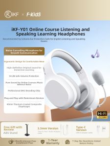 iKF | Wired Headset Study Headphones For English Listening