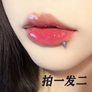 Titanium Steel Lip Studs Punk Style External Thread Devil Sharp Cone Ear Bone Studs for Couples Fashionable Unusual Jewelry