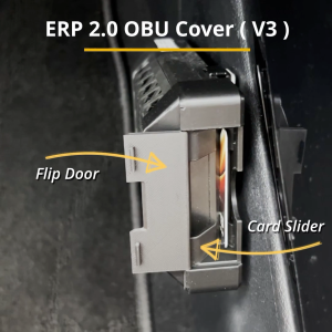 ERP 2.0 OBU Cover with Flip Door for Cars - Secure / Easy Access / ON BOARD UNIT / IU / CASHCARD