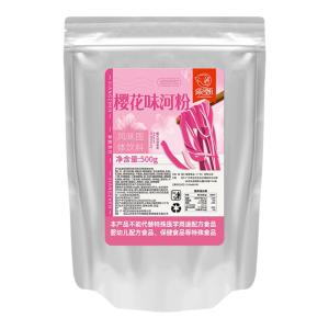 No-Boil Sakura River Rice Noodles Commercial Dessert Sugar Water Semi-Finished Product Raw Material Mango Lychee Jelly Pudding Purple Sweet Potato Lychee Powder