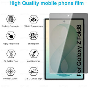 1/3Pcs Privacy Front Outer Glass Full Cover for Samsung Galaxy Z Fold 8 Wide Ultra 7 6 5 9H Tempered Glass Screen Protector Film