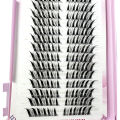 32Rows Fox Eye Manga  Cluster Lashes Cat Eye Lashes Individual Lashes Natural Look DIY Eyelash Extension Volume Lash Clusters. 