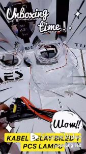 Kabel SET Relay SEKRING HID LED BILED MOTOR H4 Merk AES