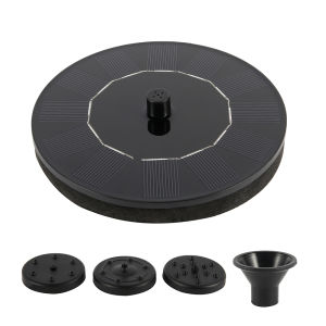 Color LED Solar Fountain Pump Bird Bath Pool Pond Garden Outdoor With 7 Nozzles 3W Solar Waterfall Water Powered Fountain