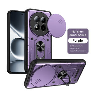 szhaiyu | For Xiaomi Redmi Note 15 Pro+ 5G Case Armor Slide Lens Protect Phone Cover for Redmi Note15Pro 5G Car Magnetic Holder Ring Funda