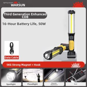 WARSUN | Magnetic Super Bright Work Light Torch