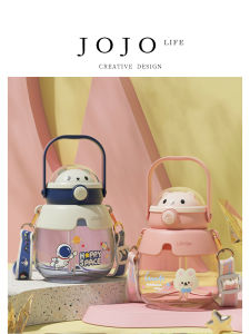 Adorable Large Belly Cup Water Bottle for Children Kindergarten Primary School Students Cute Design Non-Handmade European Style
